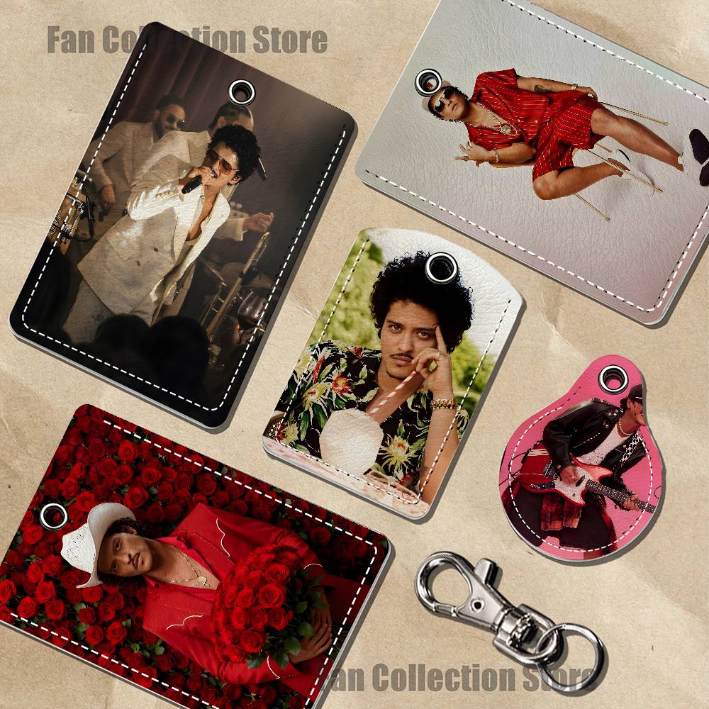 Airtag Holder Case - Singer B-Bruno Mars The Romantic Leather