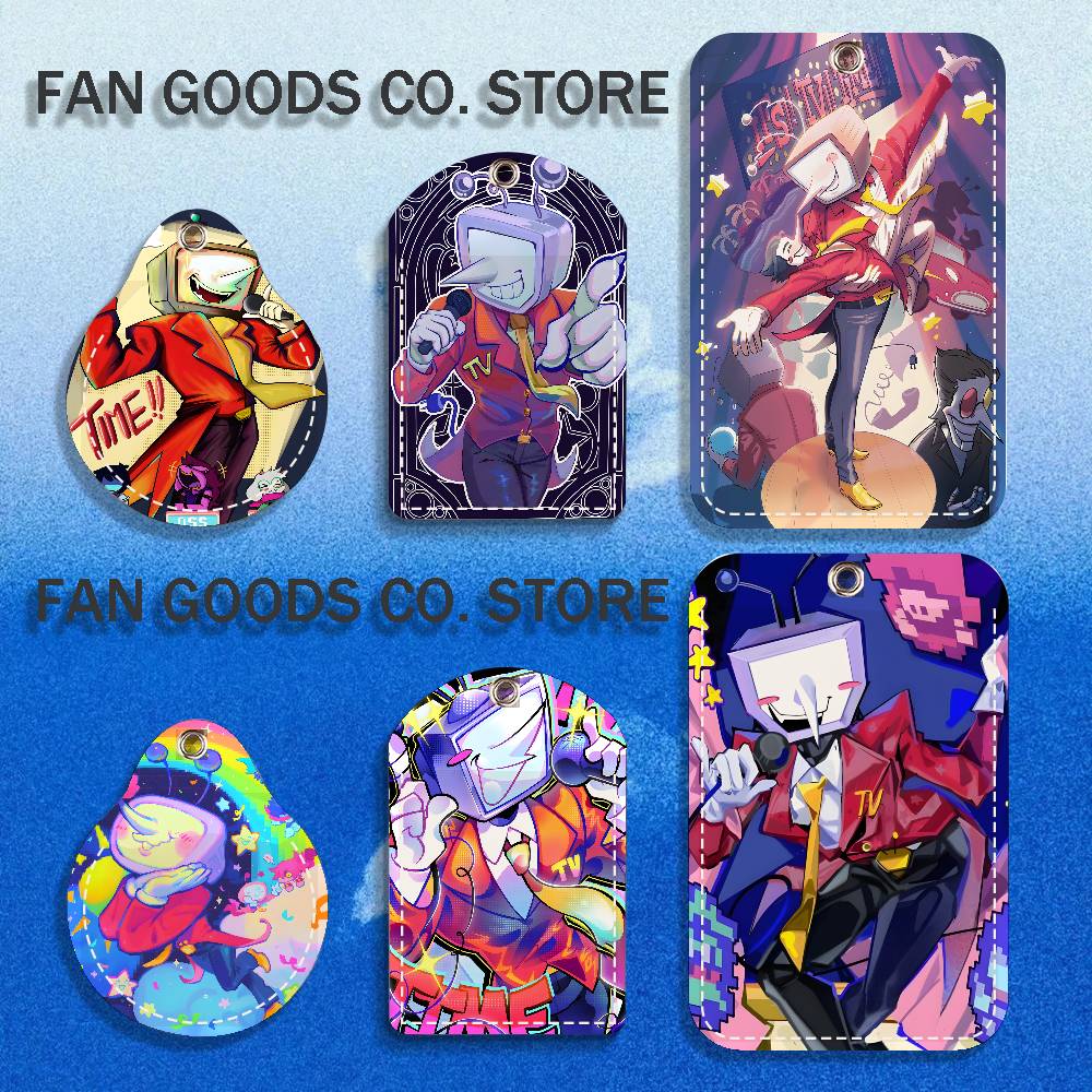 Airtag Holder Case - D-Deltarune Tenna PU Leather Card Holder