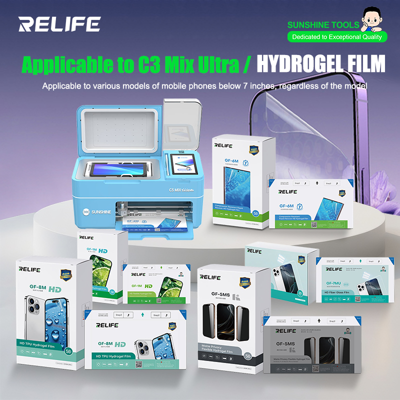 Phone Sanitizer Uv - RELIFE GF-1M GF-5MS HD TPH Hydrogel
