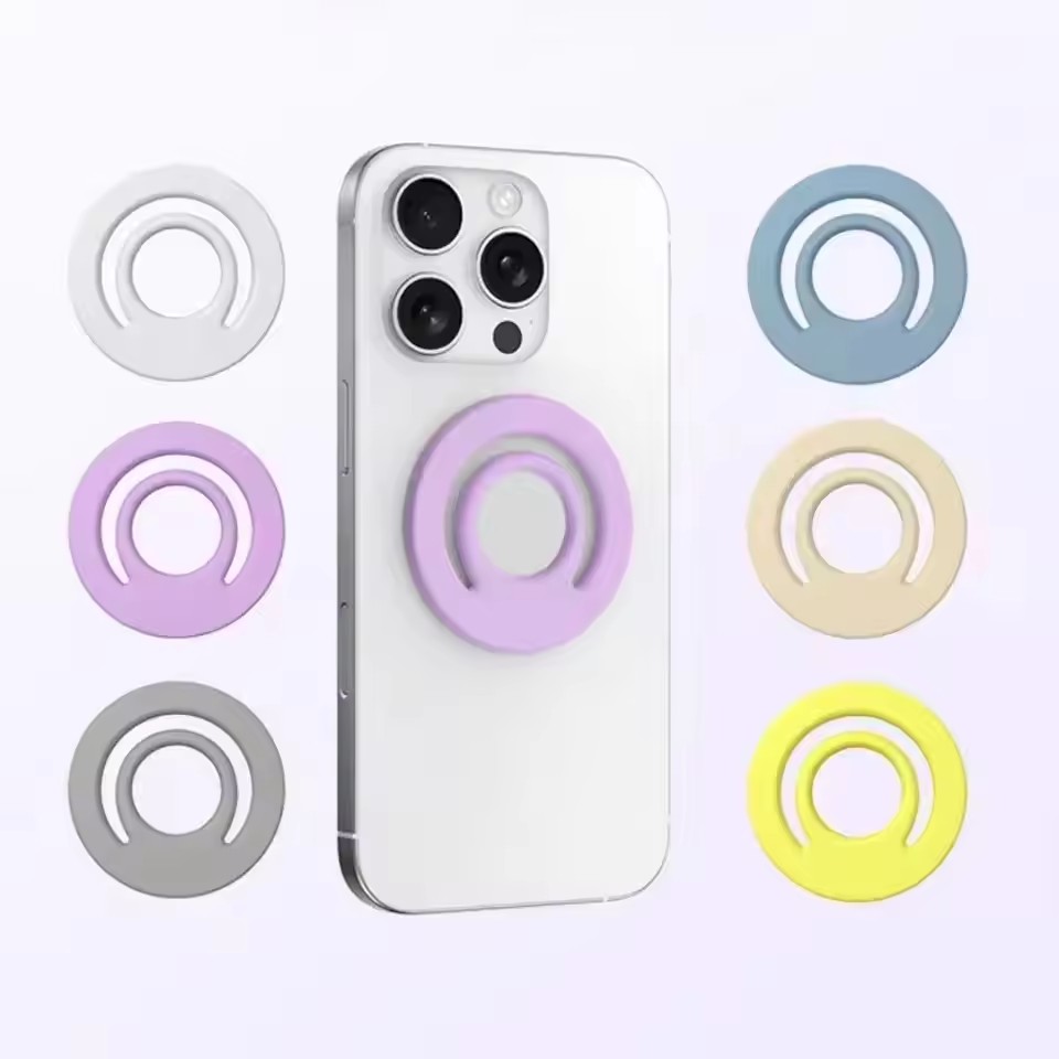 Phone Accessories Ring Holder - Magnetic Silicone Stand Finger Ring Car