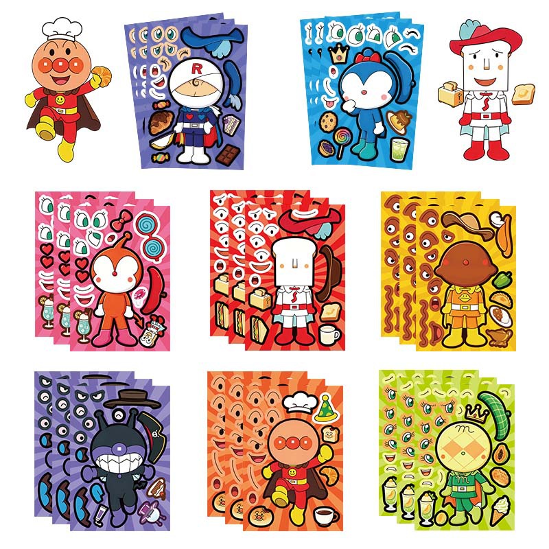 Phone Accessories Diy - 8 pieces of bread superhero stickers,