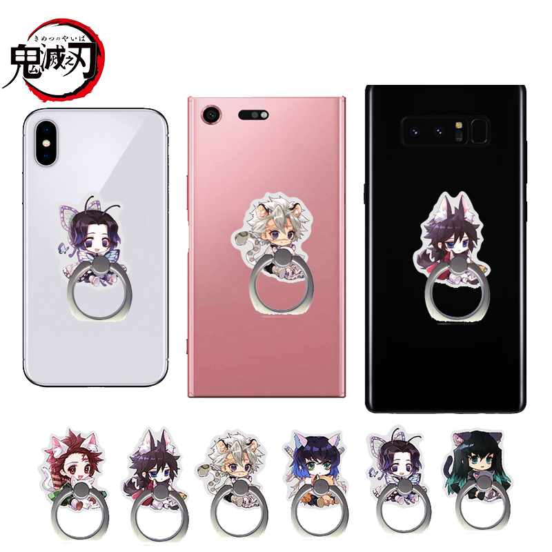Phone Accessories Ring Holder - 1pcs Demon Slayer Cartoon Cell Phone