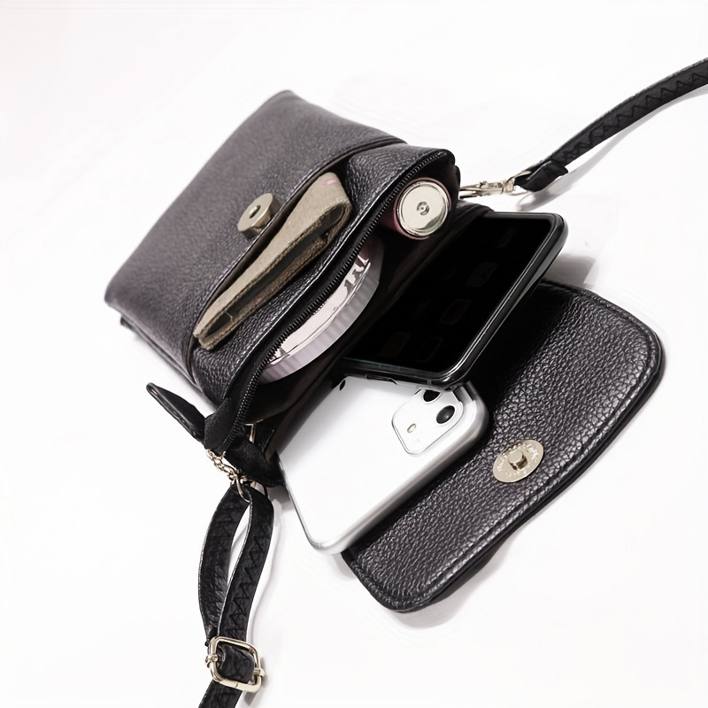 Phone Accessories Hippers - Women Leather Crossbody Phone Bag Small