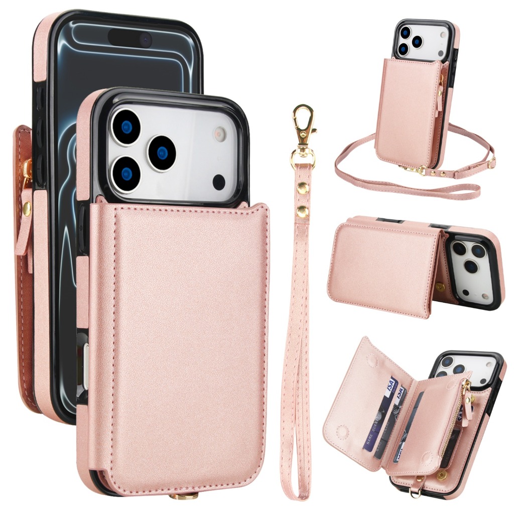 Phone Accessories Hippers - Crossbody Leather Wallet Phone Case For