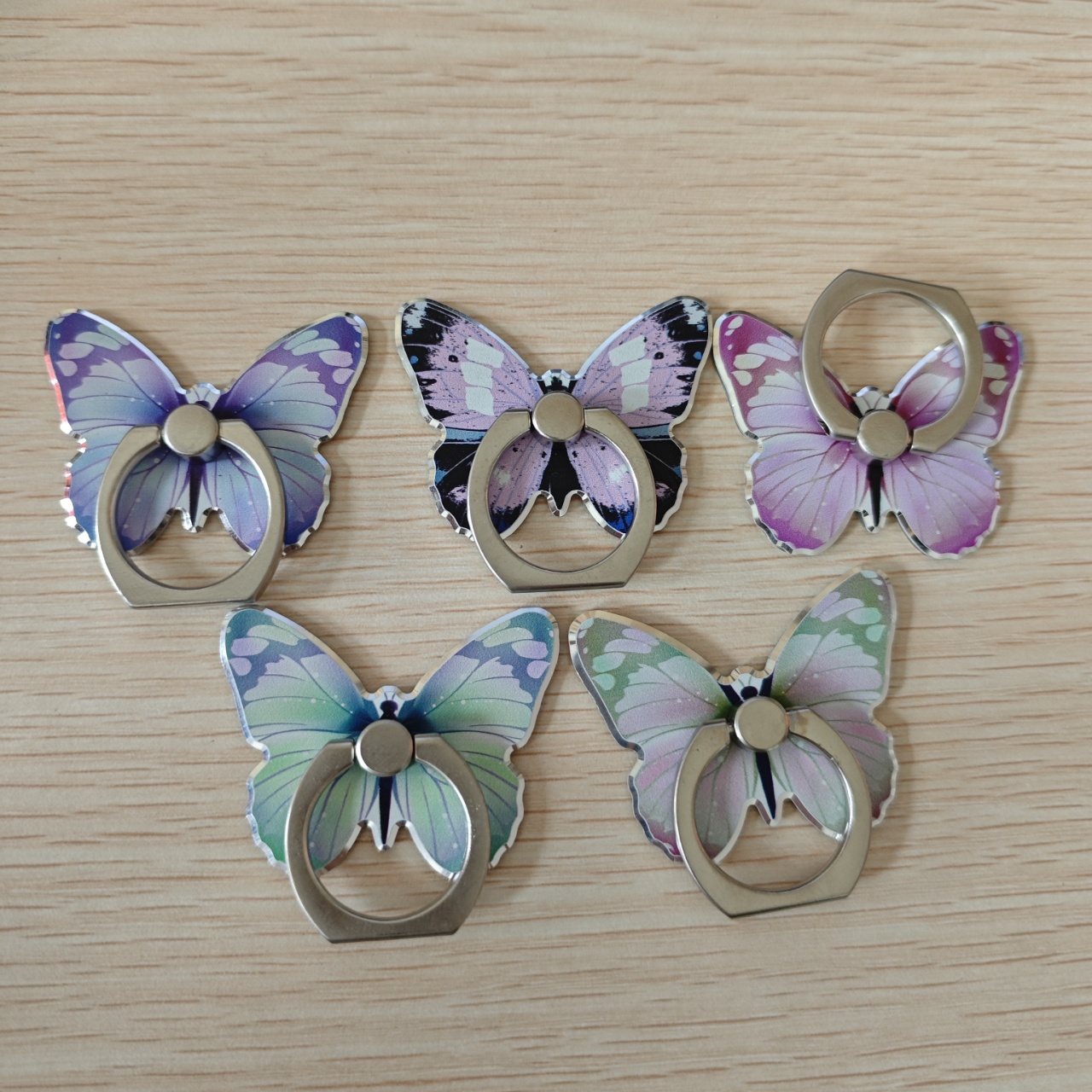Phone Accessories Ring Holder - Luxury Universal Beautiful Butterfly Mobile Phone