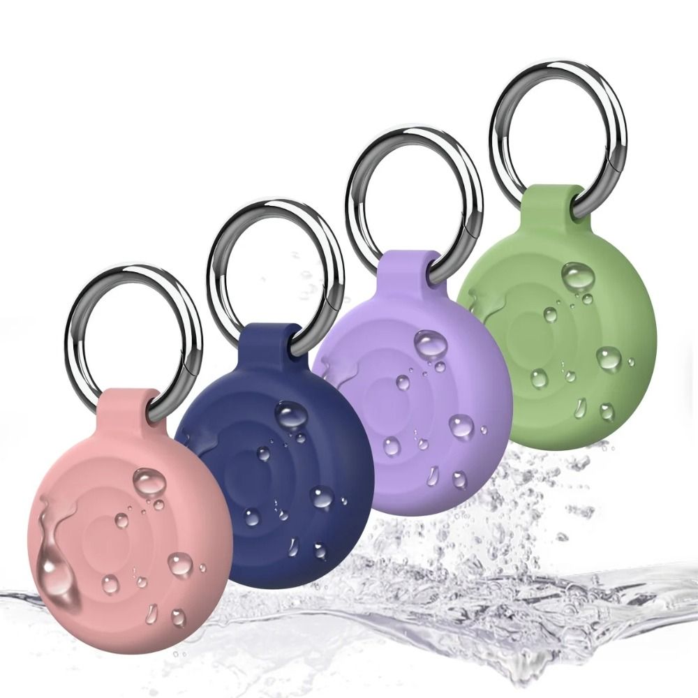Airtag Holder Case - Silicone Protective Case Keychain Waterproof Tracker