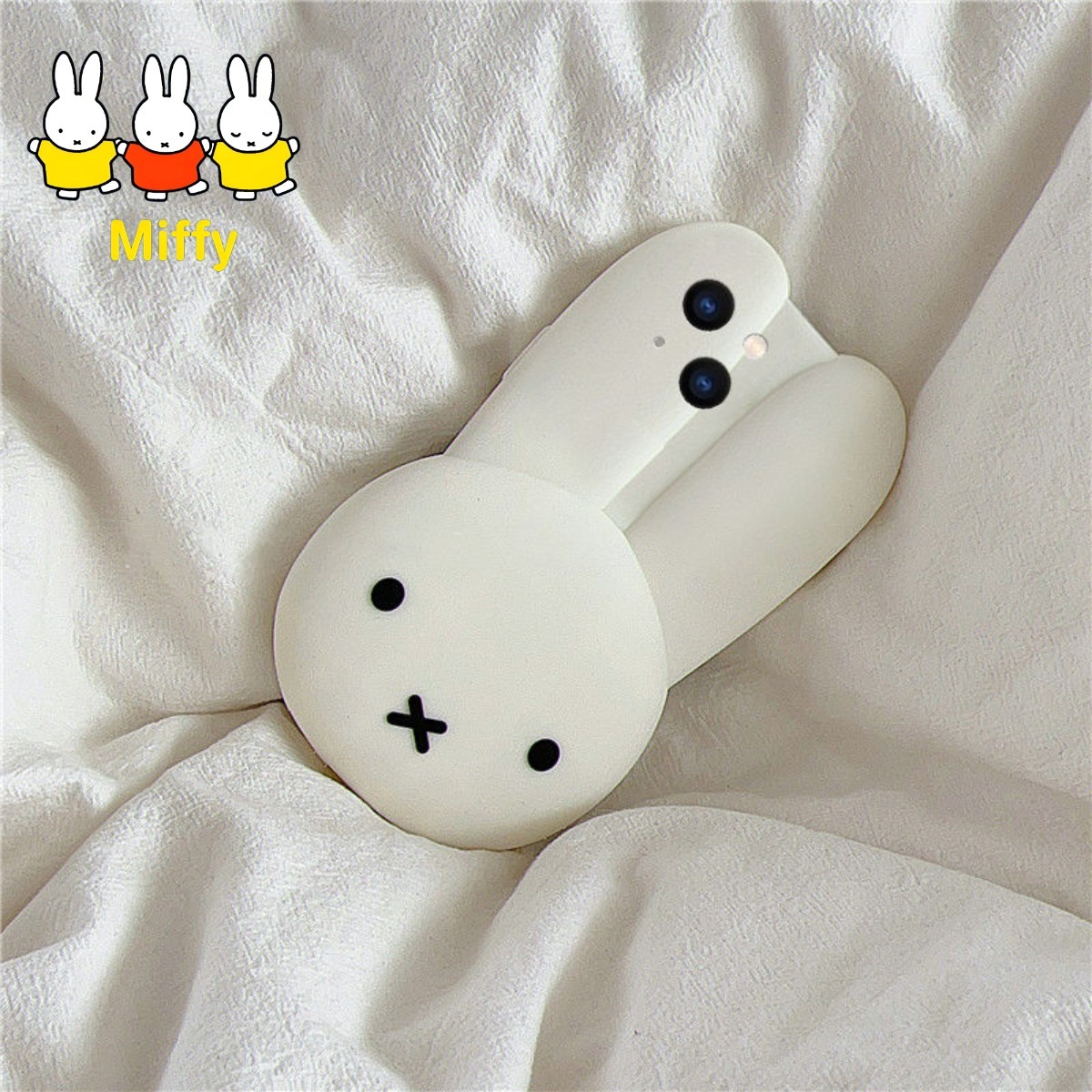 Phone Accessories Images - Miffy Rabbit White Silicone Phone Case