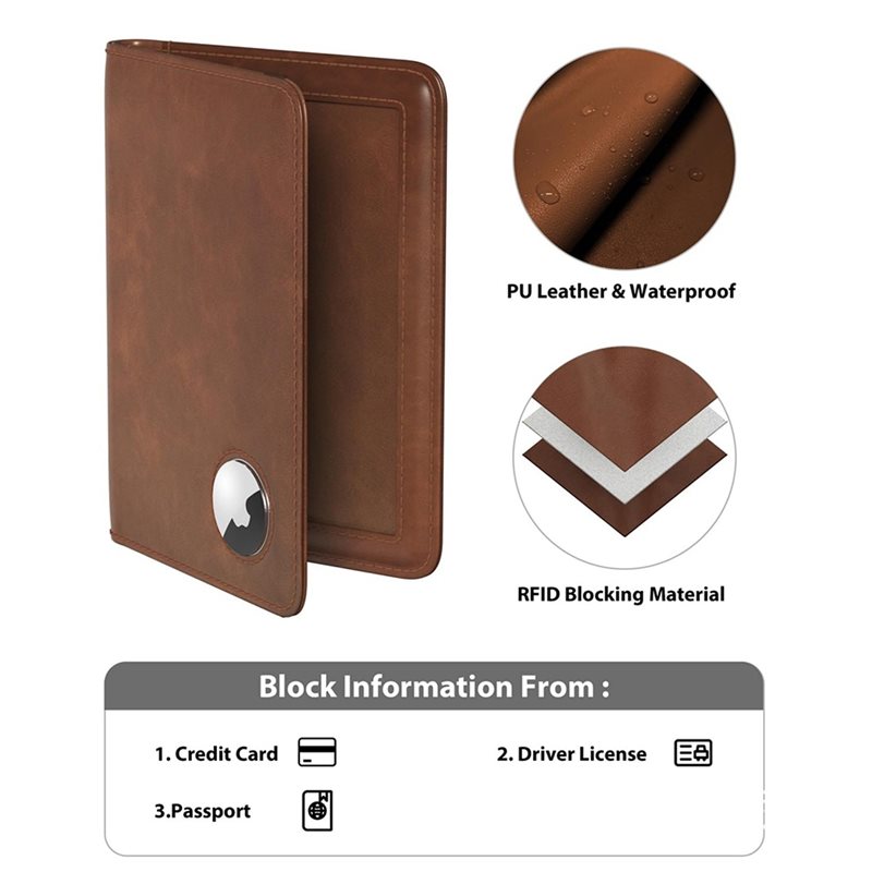 ABRT-Passport Holder With RFID - Airtag Holder Case review and price
