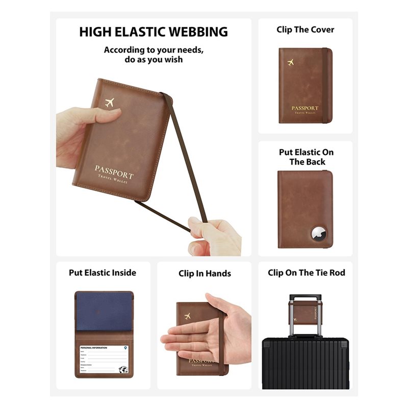 ABRT-Passport Holder With RFID - Airtag Holder Case review and price