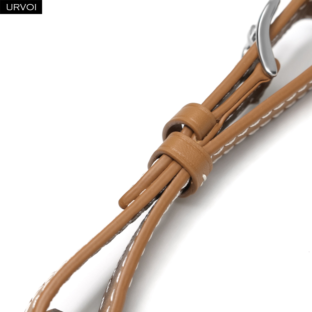 URVOI Leather Luggage Tag for  - Airtag Holder Case review and price