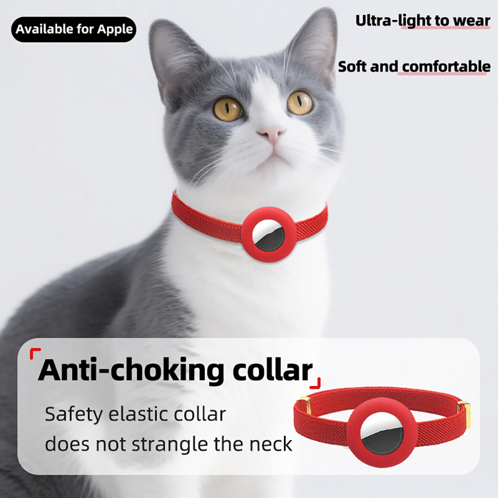 Cute Breakaway Cat Collar Elas - Airtag Holder Case review and price
