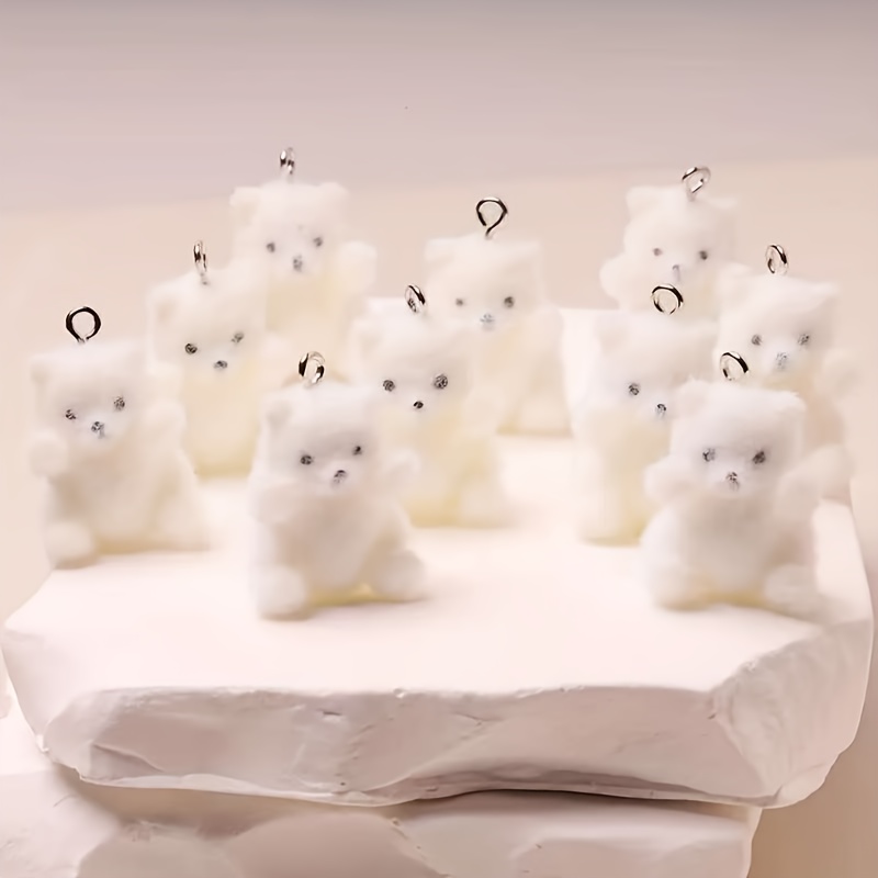 6Pcs Polar Bear Resin Charms C - Phone Accessories Diy review and price