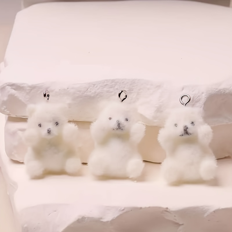 6Pcs Polar Bear Resin Charms C - Phone Accessories Diy review and price