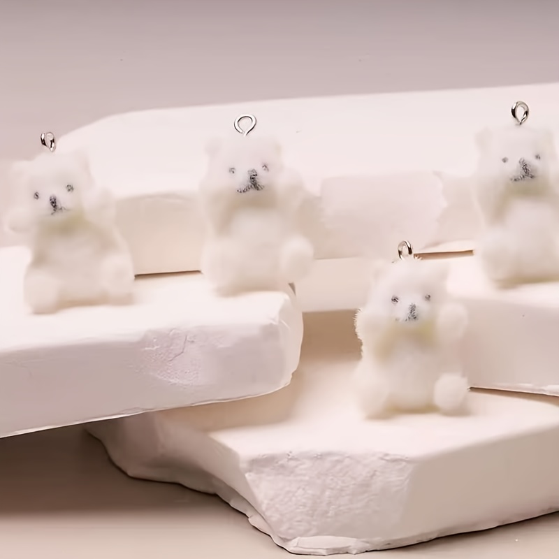 6Pcs Polar Bear Resin Charms C - Phone Accessories Diy review and price