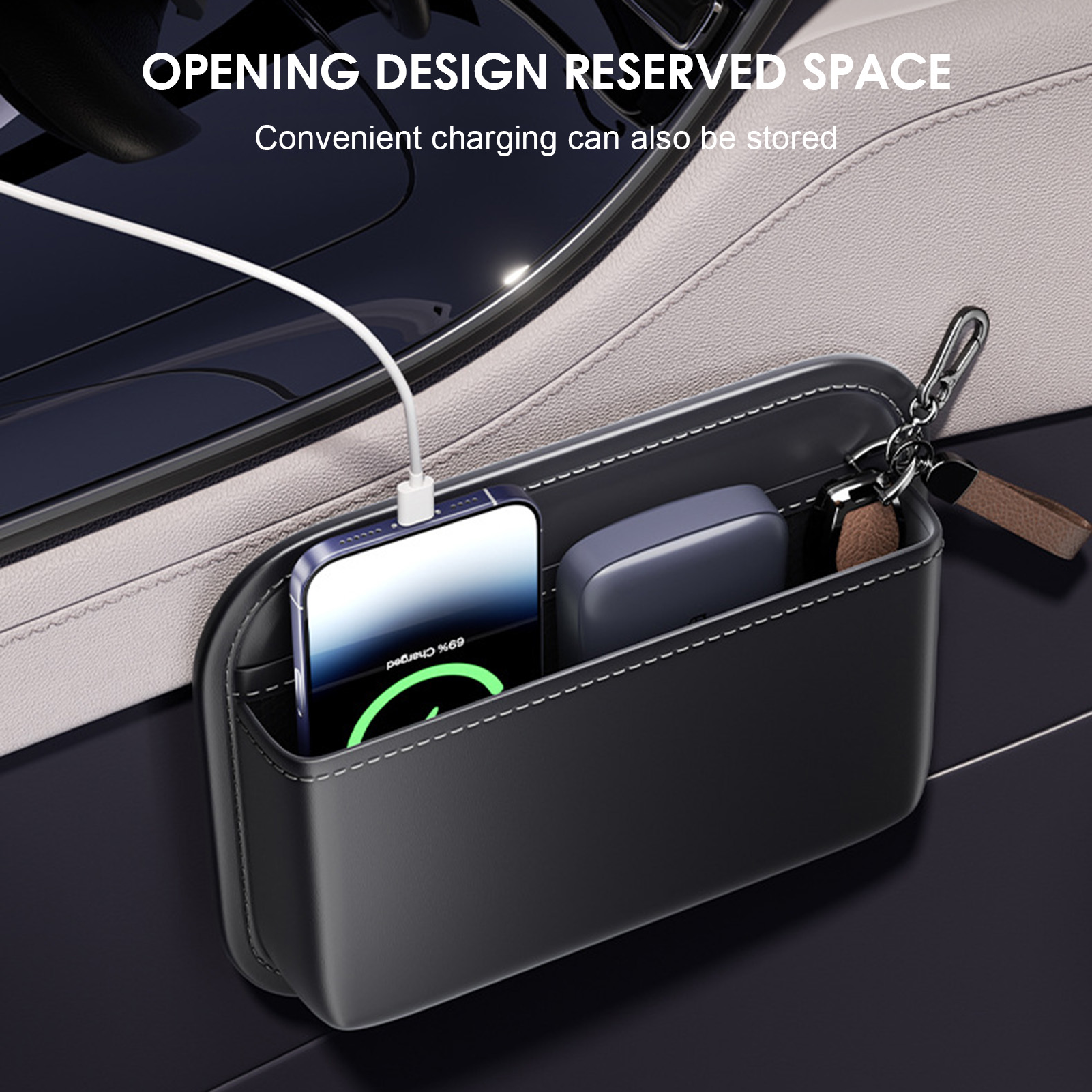 Simple Car Seat Side Pocket Or - Phone Accessories Organizer review and price