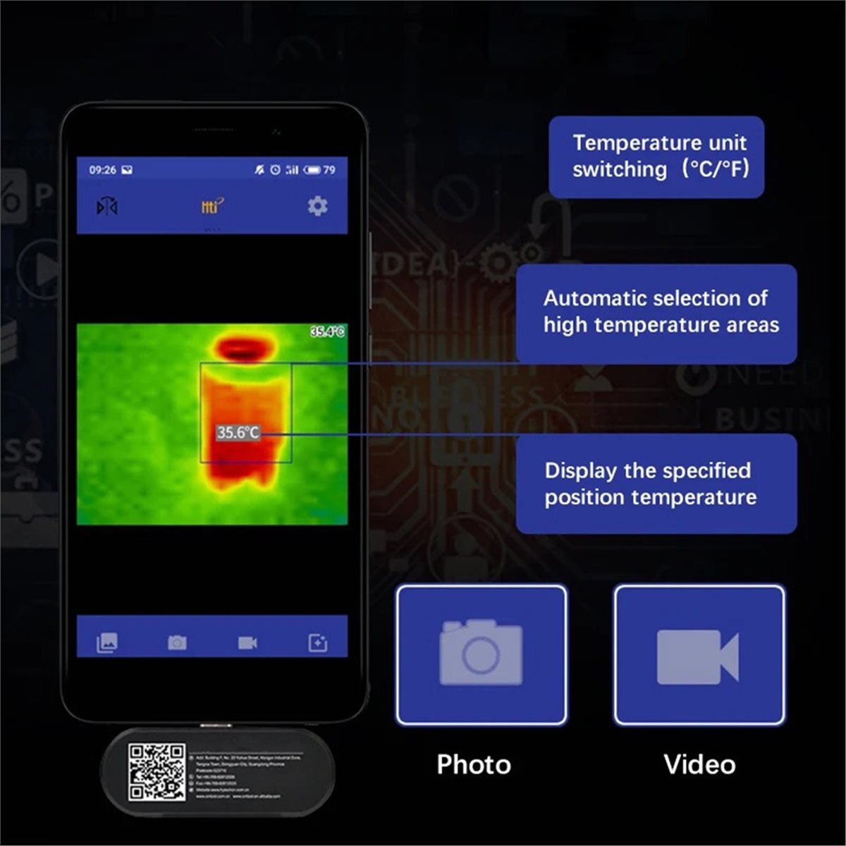Dynamic Mobile Thermal Camera  - Phone Accessories Images review and price