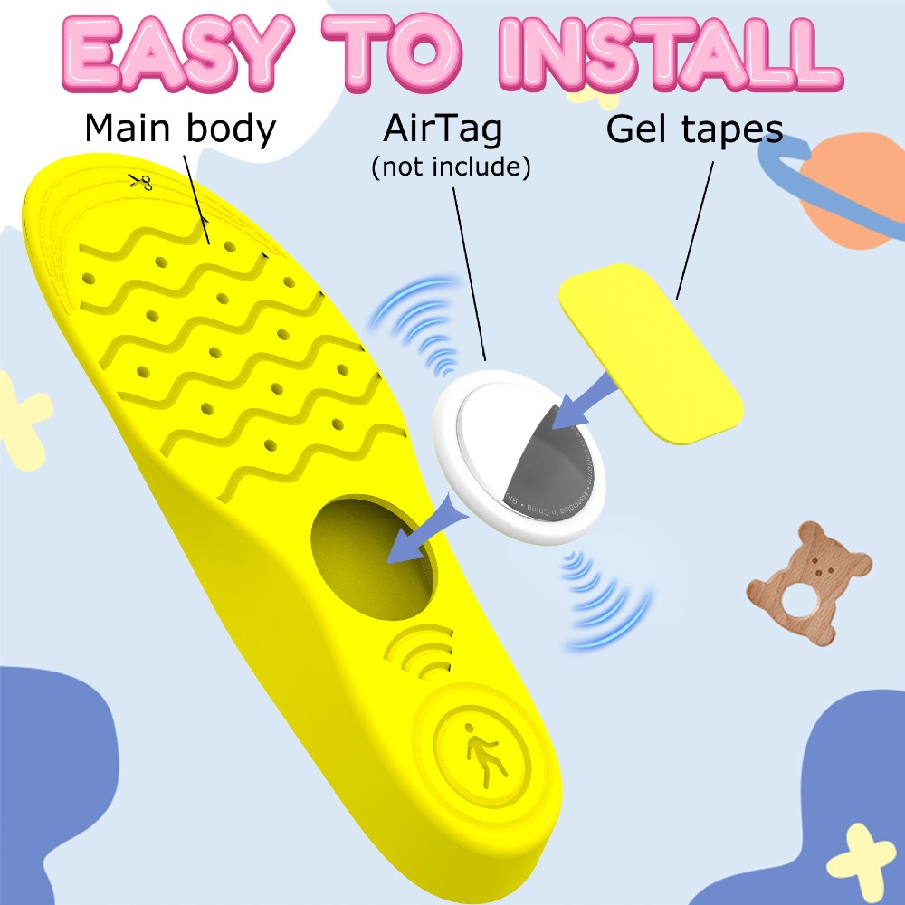 1Pair PU Shoe Insoles 135-230m - Airtag Holder Case review and price