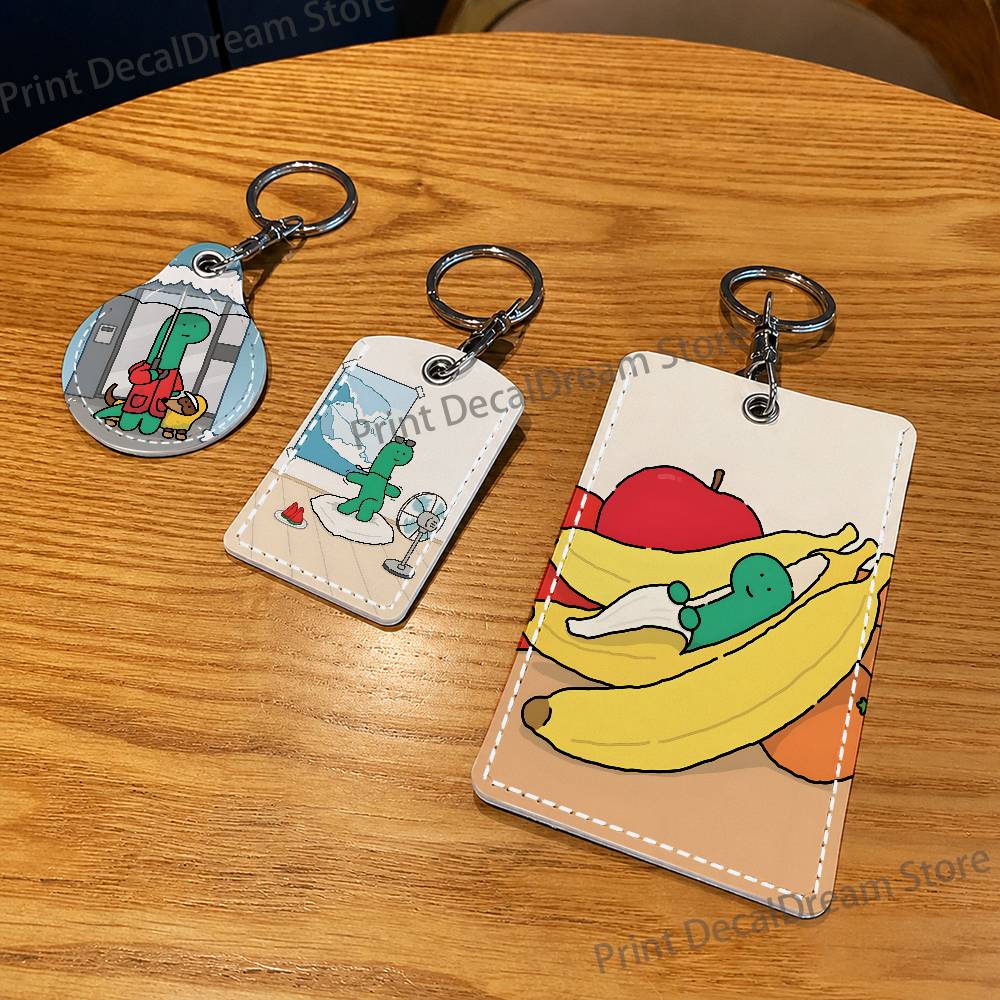 Green dinosaur Brachio PU Leat - Airtag Holder Case review and price
